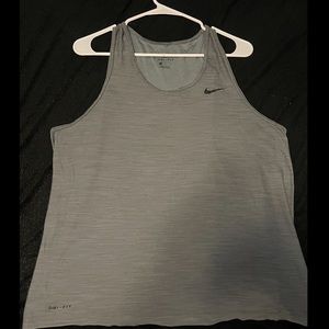 Nike Dri-fit tank, gray